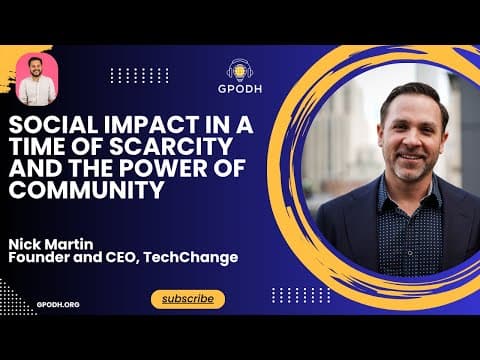 Social impact in a time of scarcity, and the power of community